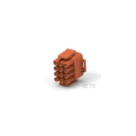 Te Connectivity Pin & Socket Connectors 12P Umnl V0 Plug Hsg Brown 1-350735-1